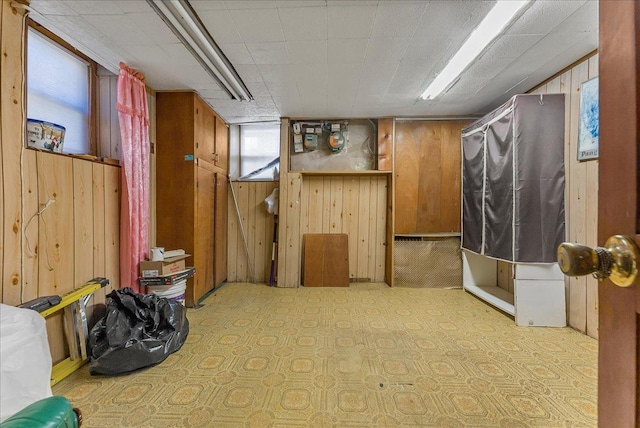 4026 Wickham Ave, Bronx, NY 10466 - below grade area featuring wood walls and gas meter