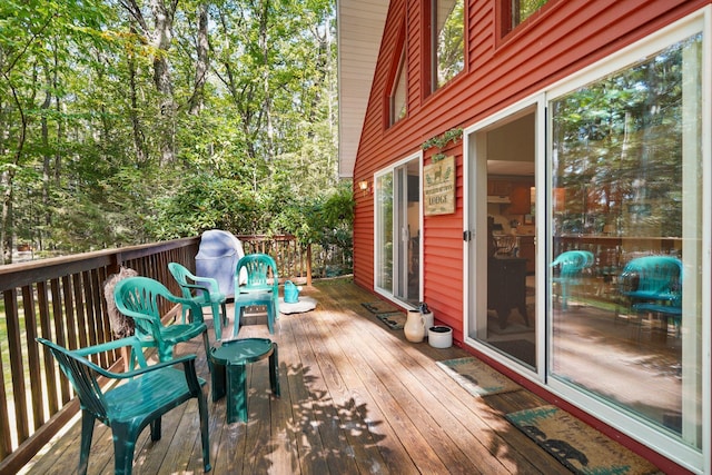 16 Canal Rd, Wurtsboro, NY 12790 - view of wooden terrace