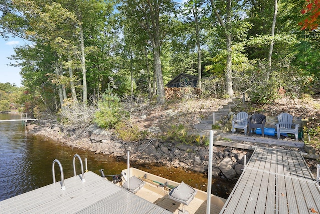 16 Canal Rd, Wurtsboro, NY 12790 - dock featuring stairs and a water view