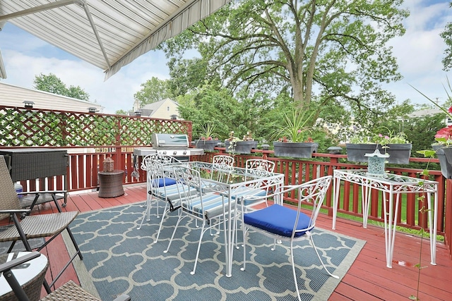 41 Cowdrey St, Yonkers, NY 10701 - wooden deck featuring outdoor dining space and area for grilling