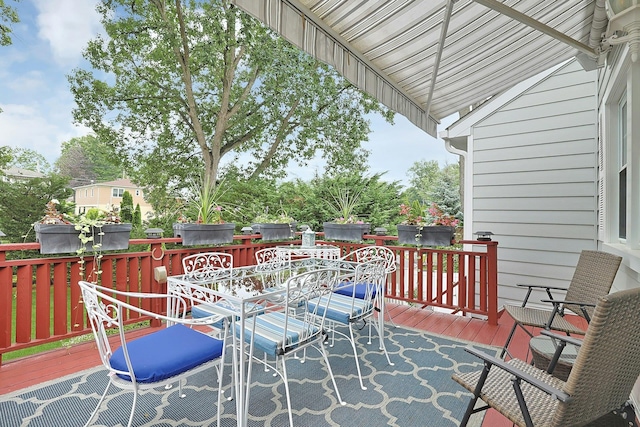 41 Cowdrey St, Yonkers, NY 10701 - wooden deck featuring outdoor dining space