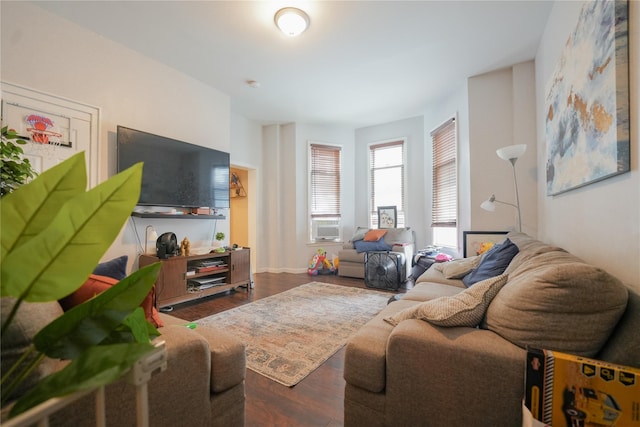 71 Dell Ave, Mount Vernon, NY 10553 - living room featuring wood finished floors and cooling unit