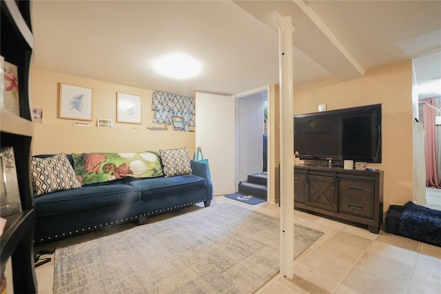 71 Dell Ave, Mount Vernon, NY 10553 - living room with tile patterned floors and stairs