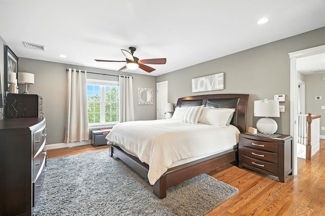 4 Brianna Ln, Yorktown Heights, NY 10598 - bedroom with light wood-style floors, a ceiling fan, and recessed lighting