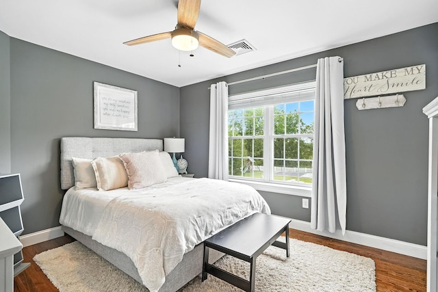 4 Brianna Ln, Yorktown Heights, NY 10598 - bedroom with dark wood-type flooring and ceiling fan