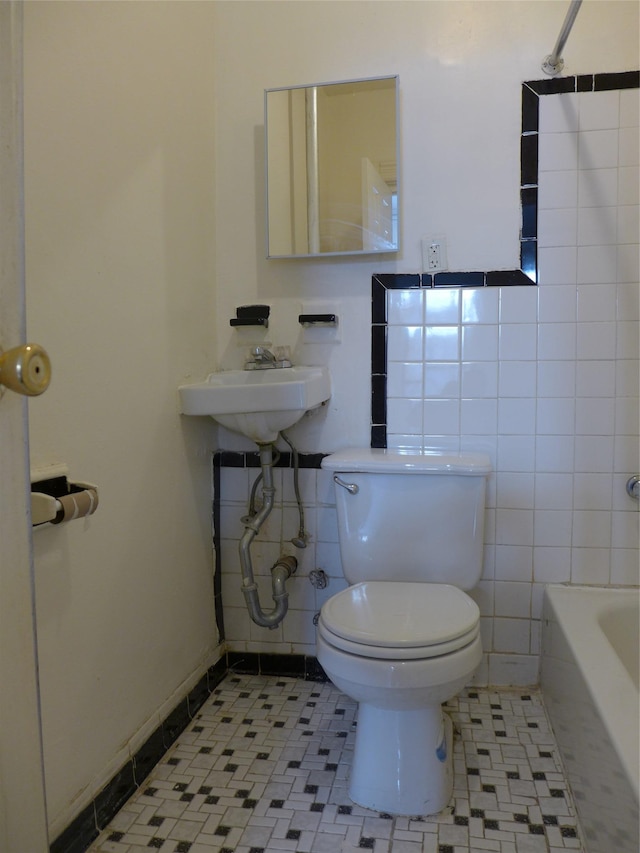 30 Edgecombe Ave, New York Manhattan, NY 10030 - full bath with a tub, tile walls, and a shower