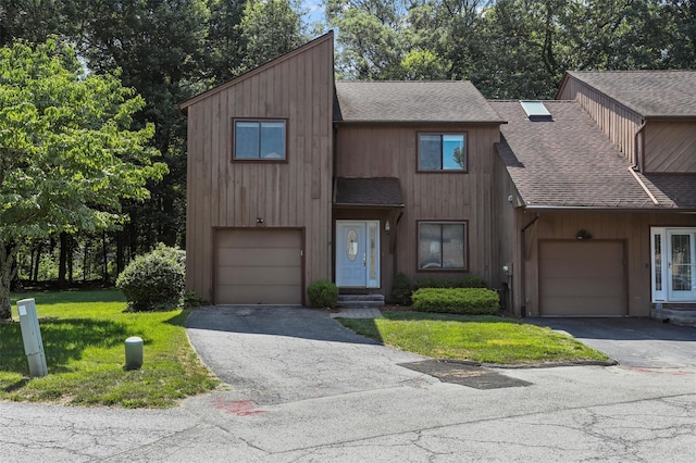 24 Wild Birch Farms, Cortlandt Manor, NY 10567 - view of front of property with roof with shingles, asphalt driveway, and a front yard