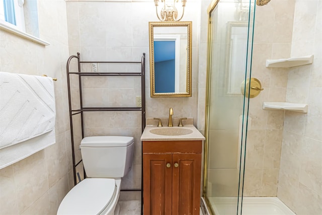 21 Brockton Rd, Spring Valley, NY 10977 - full bath featuring tile walls, a stall shower, and vanity