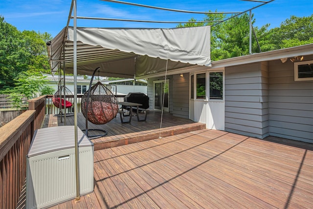 21 Brockton Rd, Spring Valley, NY 10977 - wooden deck with outdoor dining area