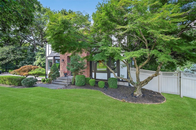 70 Walter Dr, Stony Point, NY 10980 - obstructed view of property with brick siding