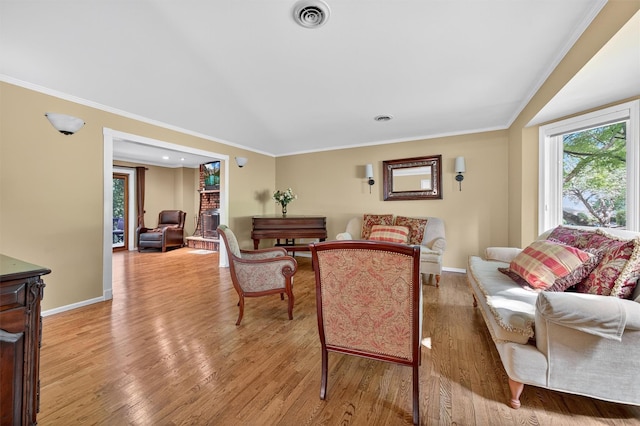 70 Walter Dr, Stony Point, NY 10980 - living room with light wood-style floors, ornamental molding, and recessed lighting