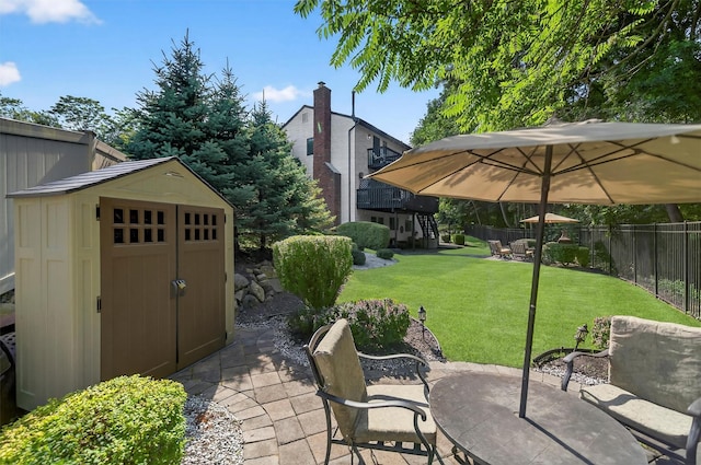 70 Walter Dr, Stony Point, NY 10980 - view of patio with a storage unit and stairs