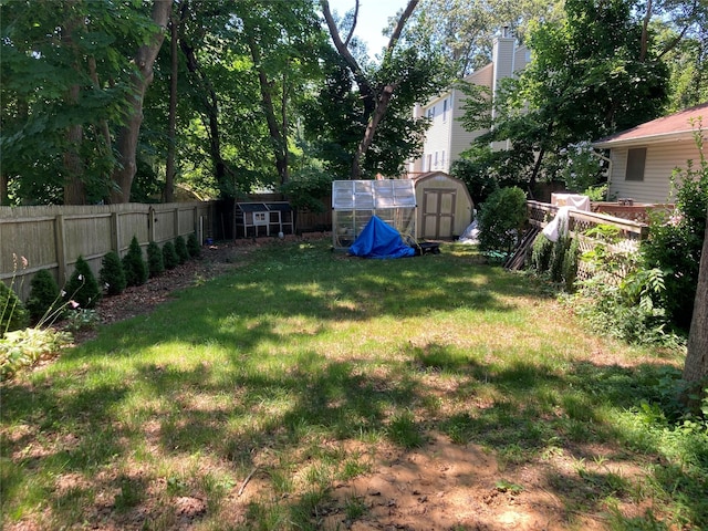 46 Violet Rd, Rocky Point, NY 11778 - fenced backyard featuring a shed