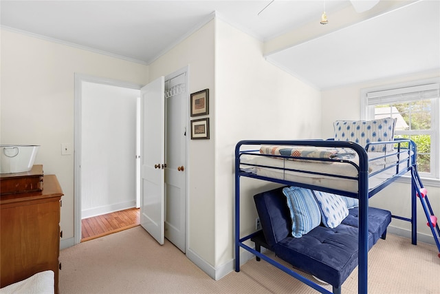 315 Old Salt Rd, Mattituck, NY 11952 - carpeted bedroom with ornamental molding and baseboards
