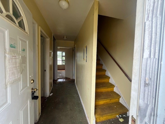 625 Edwards St Unit A, Westhampton Beach, NY 11978 - hall with stairway