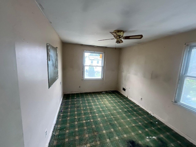 625 Edwards St Unit A, Westhampton Beach, NY 11978 - empty room featuring a ceiling fan and carpet flooring