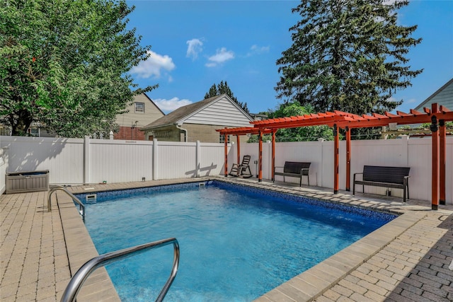 502 S 11th St, New Hyde Park, NY 11040 - view of pool featuring a pergola and a patio area