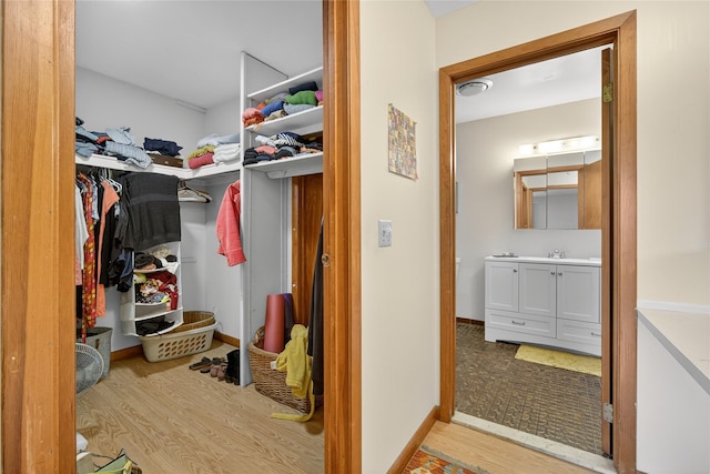 7641 N Broadway, Red Hook, NY 12571 - spacious closet with wood finished floors and a sink