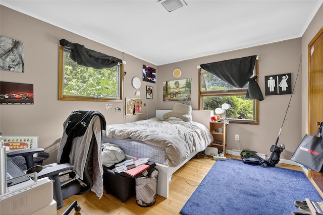 7641 N Broadway, Red Hook, NY 12571 - bedroom featuring ornamental molding and light wood-style floors