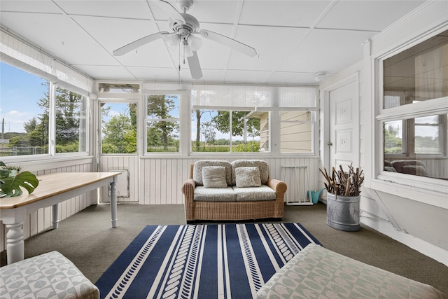 7641 N Broadway, Red Hook, NY 12571 - sunroom / solarium with a ceiling fan