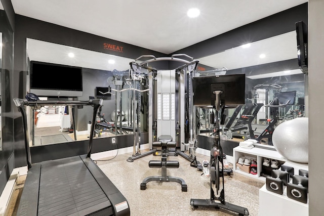 28 Viola Ct, Wappingers Falls, NY 12590 - workout area with recessed lighting