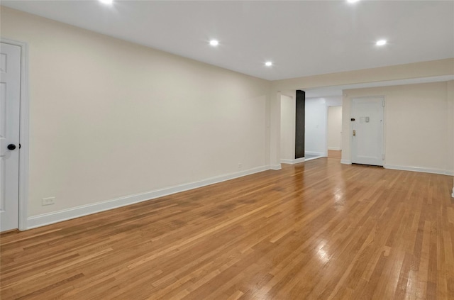 445 W 240th St Unit 4C, Bronx, NY 10463 - empty room featuring light wood-type flooring and recessed lighting