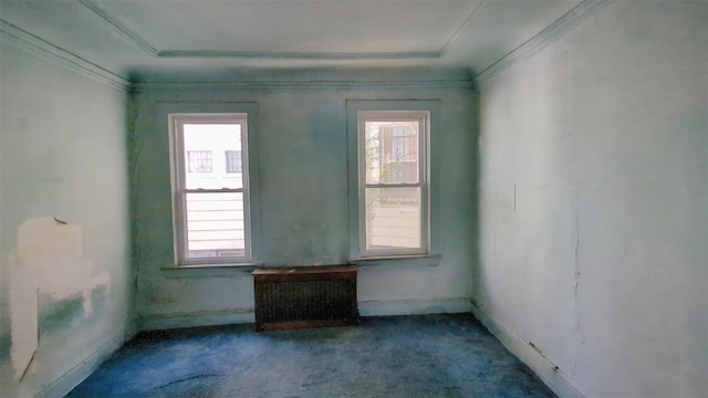 507 S 6th Ave, Mount Vernon, NY 10550 - carpeted empty room with crown molding and baseboards