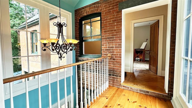 10 King St, Croton-On-Hudson, NY 10520 - hallway featuring a chandelier