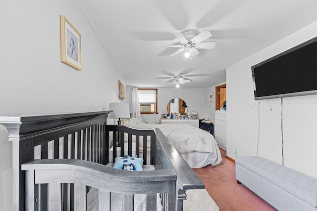 1160 E 89th St, Brooklyn, NY 11236 - bedroom featuring carpet flooring, a ceiling fan, and cooling unit