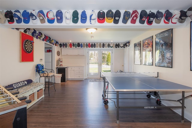 115 Highland Rd, Southampton, NY 11968 - recreation room featuring dark wood-style floors