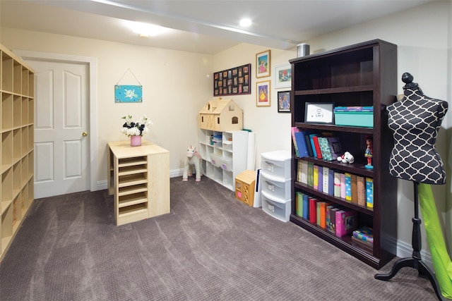 115 Highland Rd, Southampton, NY 11968 - office area with dark colored carpet