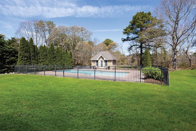 115 Highland Rd, Southampton, NY 11968 - view of swimming pool featuring an outdoor structure and a patio