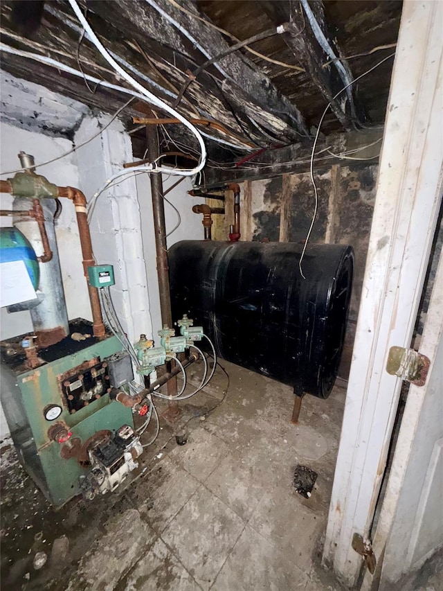 65 Mount Joy Ave, Freeport, NY 11520 - unfinished below grade area with heating fuel