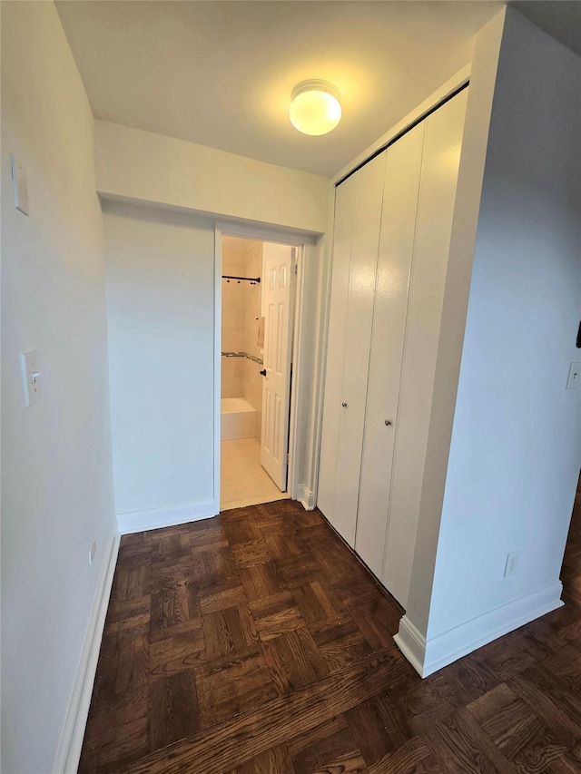 151-35 84th St Unit 1C, Howard Beach, NY 11414 - hallway featuring baseboards