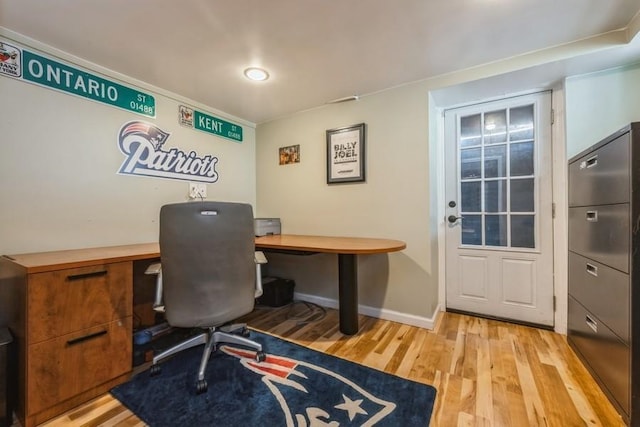 369 S 16th St, Lindenhurst, NY 11757 - office with light wood-type flooring and baseboards
