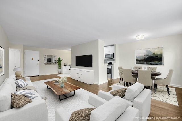 6 Birchwood Ct Unit 4G, Mineola, NY 11501 - living area with wood finished floors