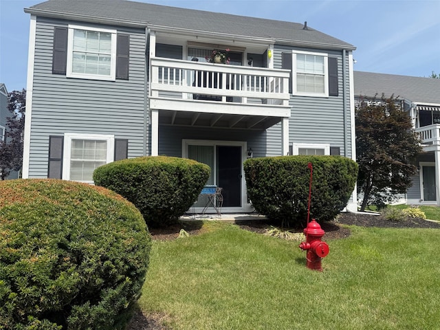 600 Commons Way Unit A, Fishkill, NY 12524 - view of front of home featuring a balcony and a front yard