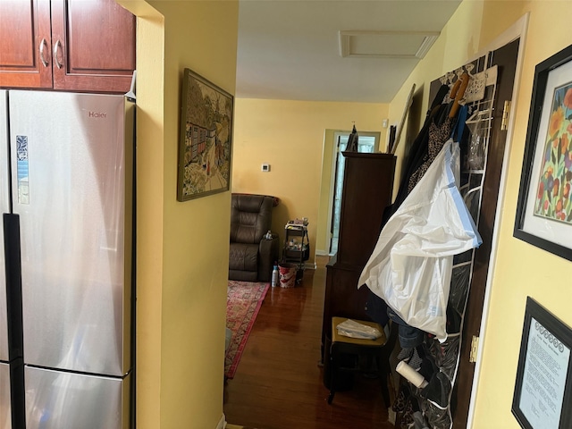 600 Commons Way Unit A, Fishkill, NY 12524 - hall with attic access and wood finished floors