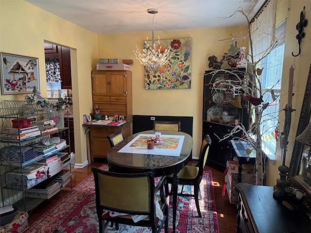 600 Commons Way Unit A, Fishkill, NY 12524 - dining space with a chandelier and wood finished floors