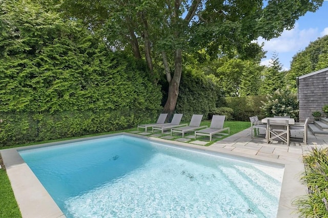 20 Stratton Sq, East Hampton, NY 11937 - view of swimming pool with a patio area