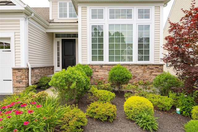 44 Linwood Dr, Wappingers Falls, NY 12590 - doorway to property with stone siding