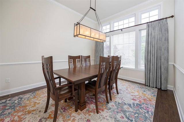 44 Linwood Dr, Wappingers Falls, NY 12590 - dining space featuring crown molding and wood finished floors