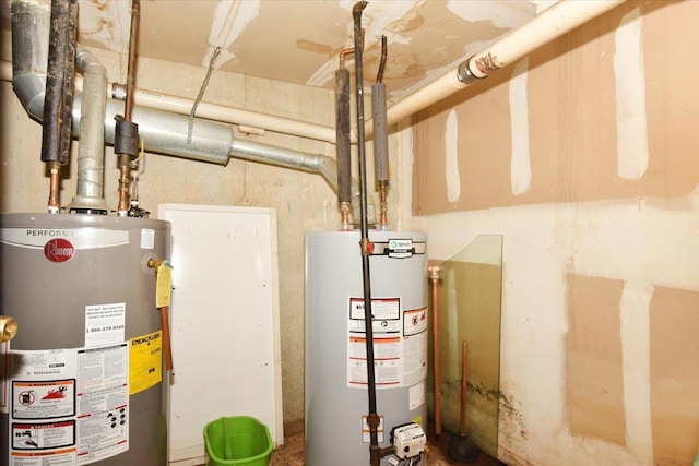 35-44 104th St, Corona, NY 11368 - utility room with gas water heater