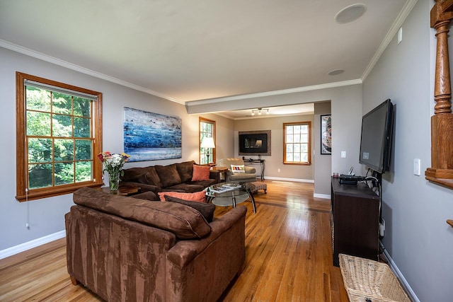 84 Macarthur Ln, Tarrytown, NY 10591 - living area with light wood finished floors and crown molding
