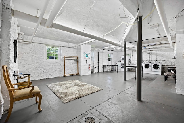 85 N Broadway Unit 2H, White Plains, NY 10603 - basement featuring washer and clothes dryer
