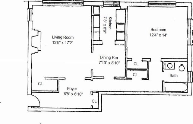 85 N Broadway Unit 2H, White Plains, NY 10603 - view of room layout