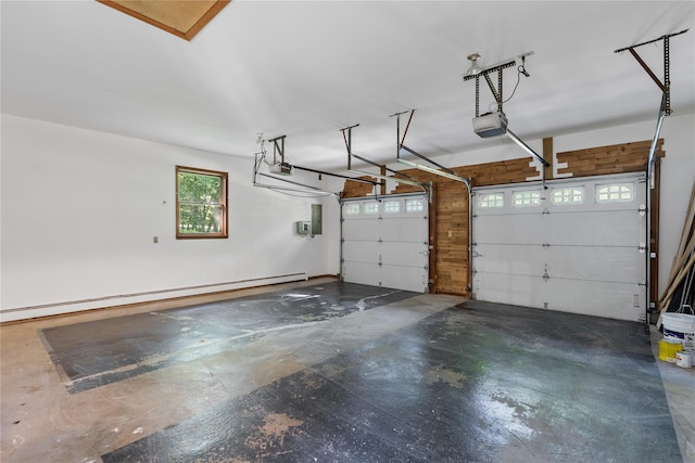 920 Mount Vernon Rd, Wurtsboro, NY 12790 - garage with baseboard heating and a garage door opener