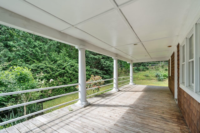 1459 N Country Rd, Wading River, NY 11792 - view of wooden deck