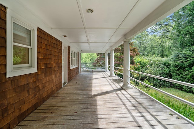 1459 N Country Rd, Wading River, NY 11792 - view of wooden terrace