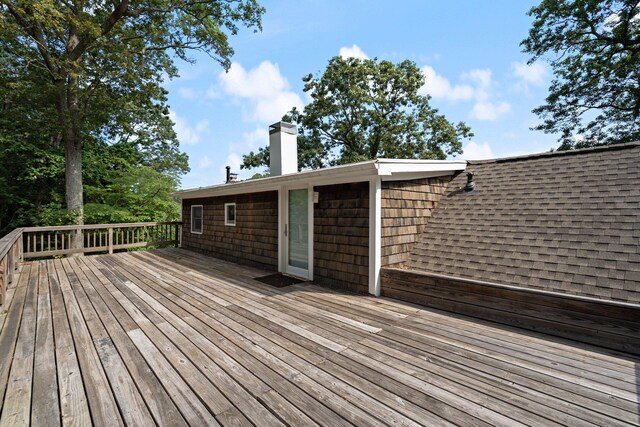1459 N Country Rd, Wading River, NY 11792 - view of wooden terrace